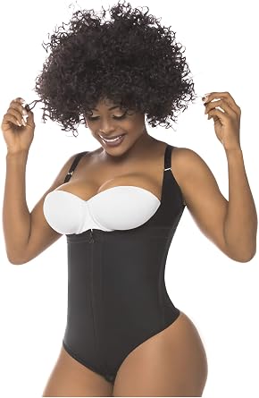 Salome 0351 Fajas Reductoras y Moldeadoras Colombianas Bodysuit Thong Shapewear for Women