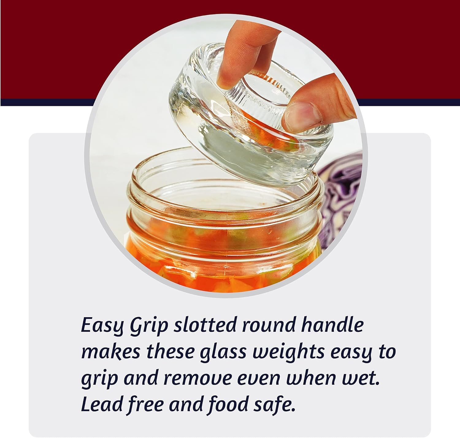 Mason Jar Fermentation Kit - Food Grade Fermenting Lids for Wide Mouth Mason Jars, includes Easy Grip Fermenter Lids 4-Pack, Weights and Pump - a Great Starter Sauerkraut Fermenting Kit, Brillenti - Image 5