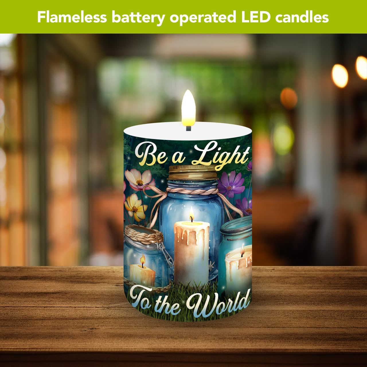 Briarwood Lane Be a Light Jars Flameless Candle