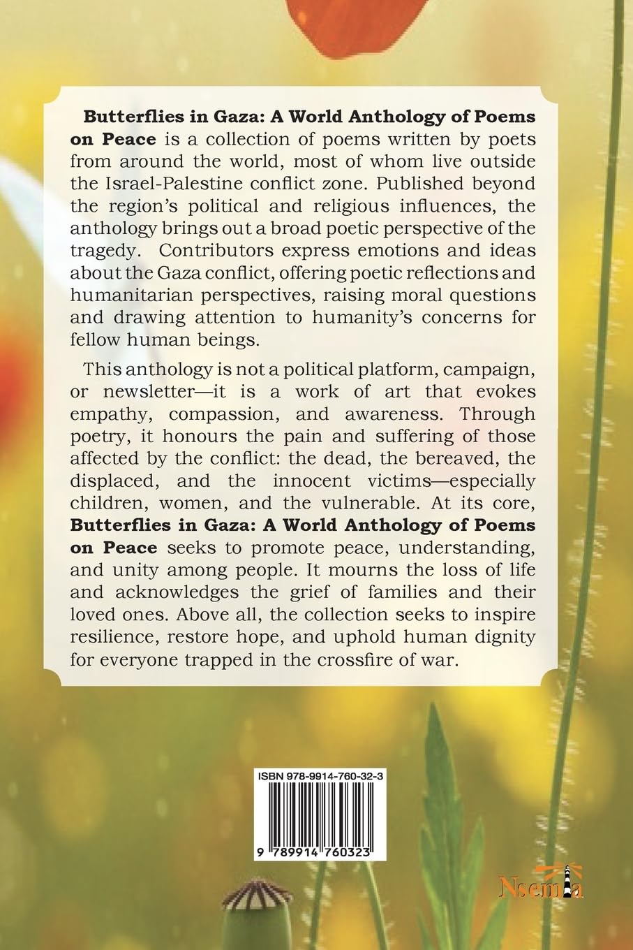 Butterflies in Gaza: A World Anthology of Poems on Peace