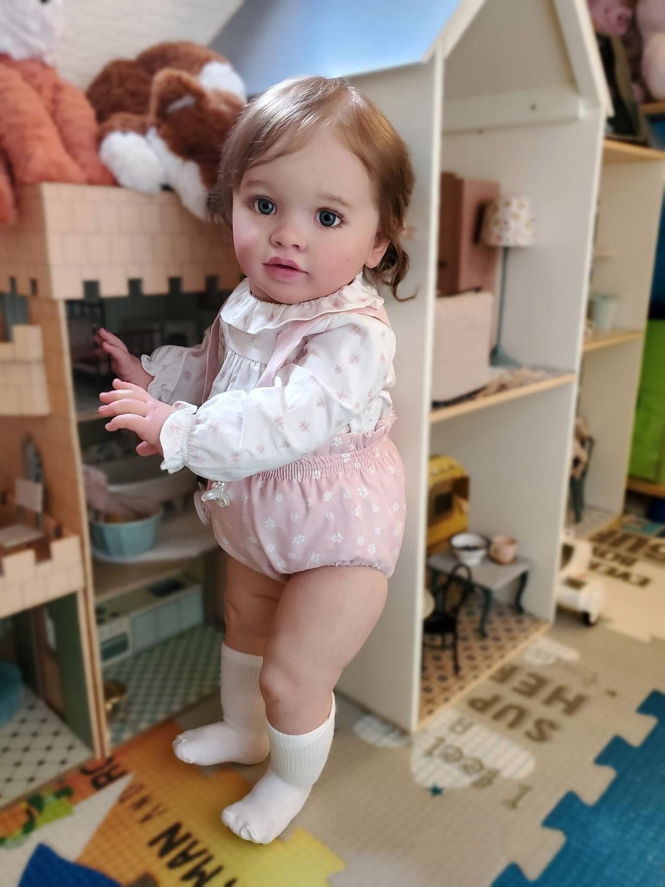Anano Reborn Toddler Dolls Big Life Size 26 Inch Reborn Baby Realistic Dolls Silicone Baby Dolls That Look Like Real Babies Baby Girl Straight Legs Standing Big Reborn Boy Doll For Toddlers