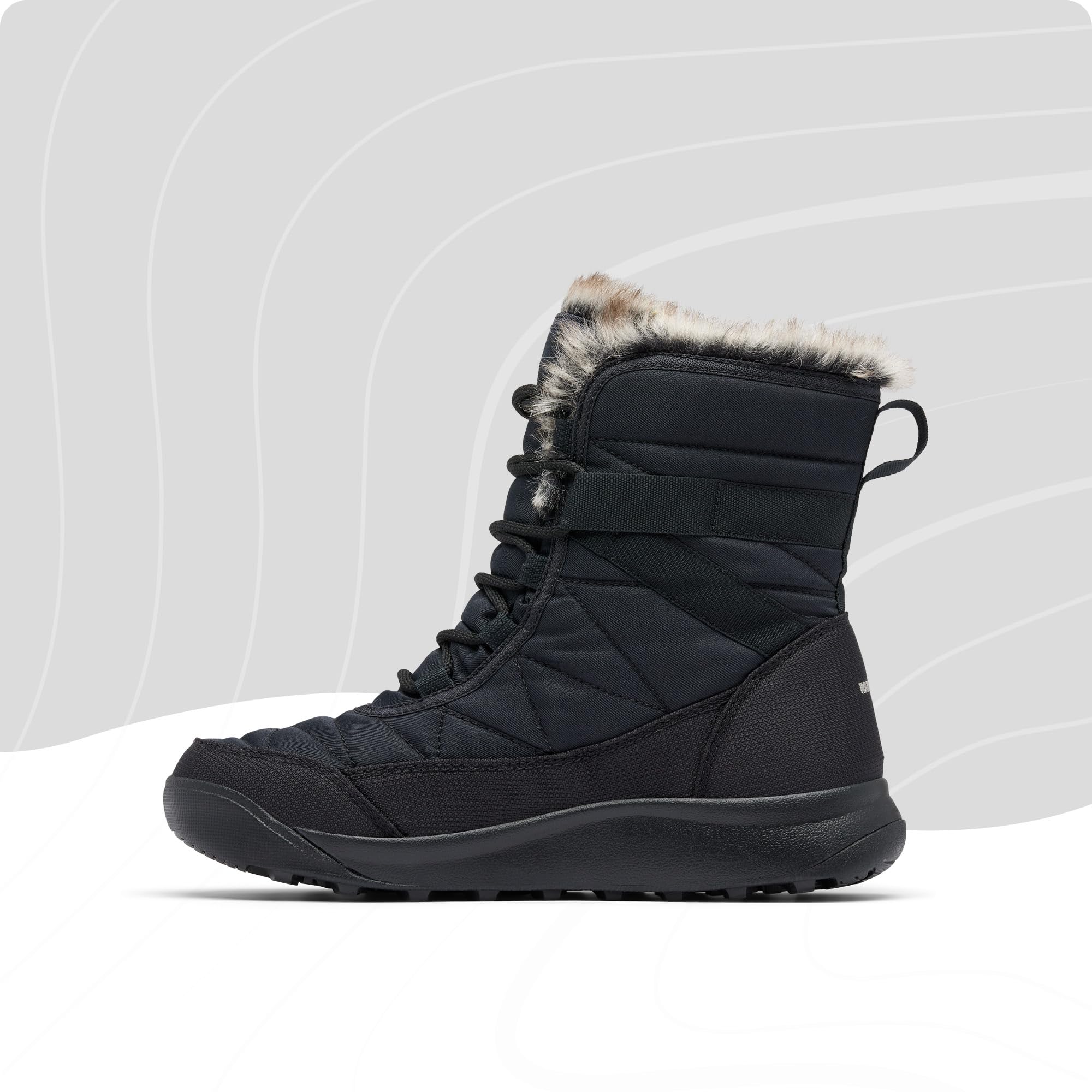 Columbia Minx Shorty, Stivali da neve Donna, Black/Titanium II Minx Shorty 4, 39 EU