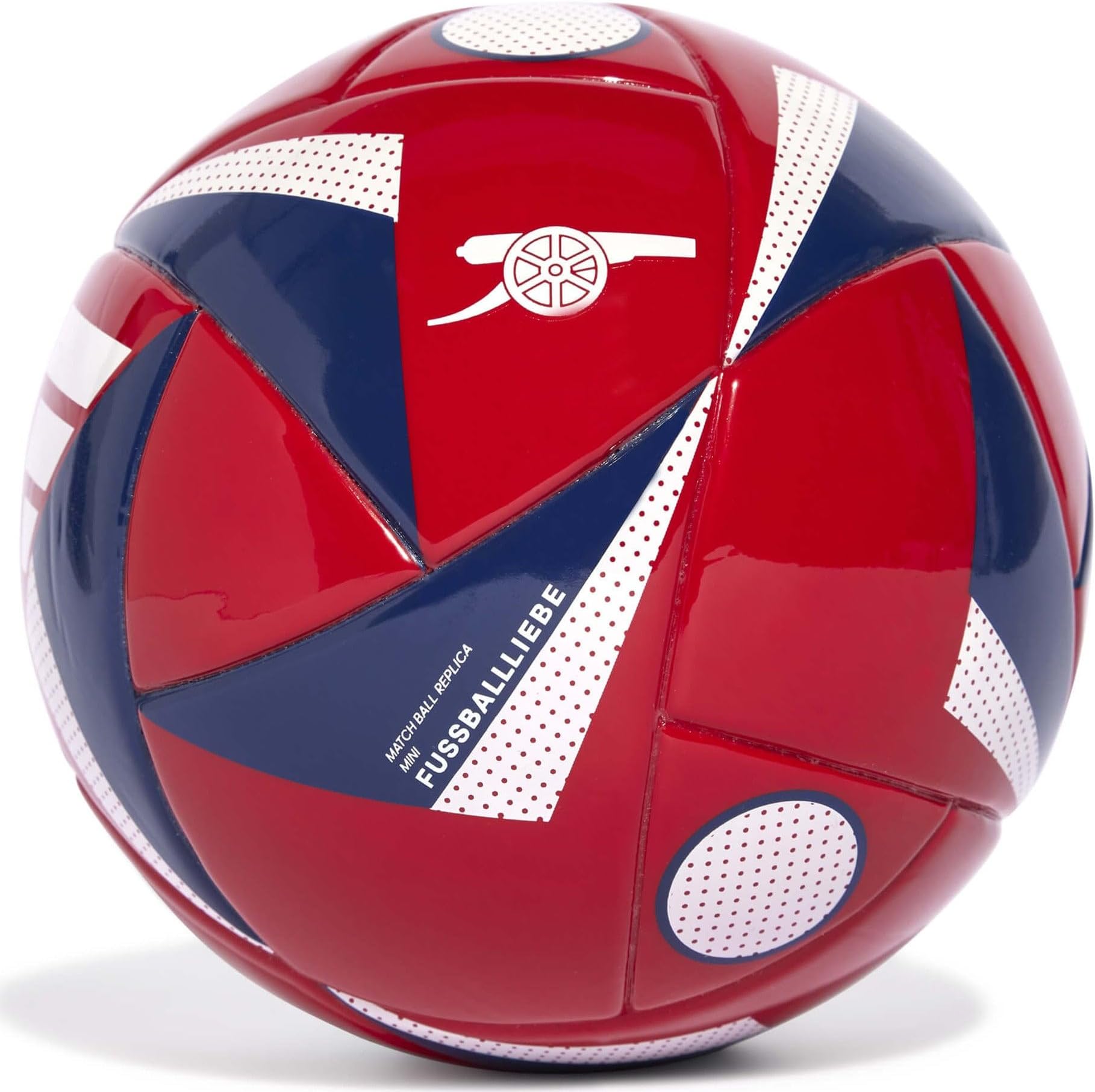 adidas Unisex-Adult Arsenal FC Mini Home Soccer Ball, Better Scarlet/Victory Blue/White, 1