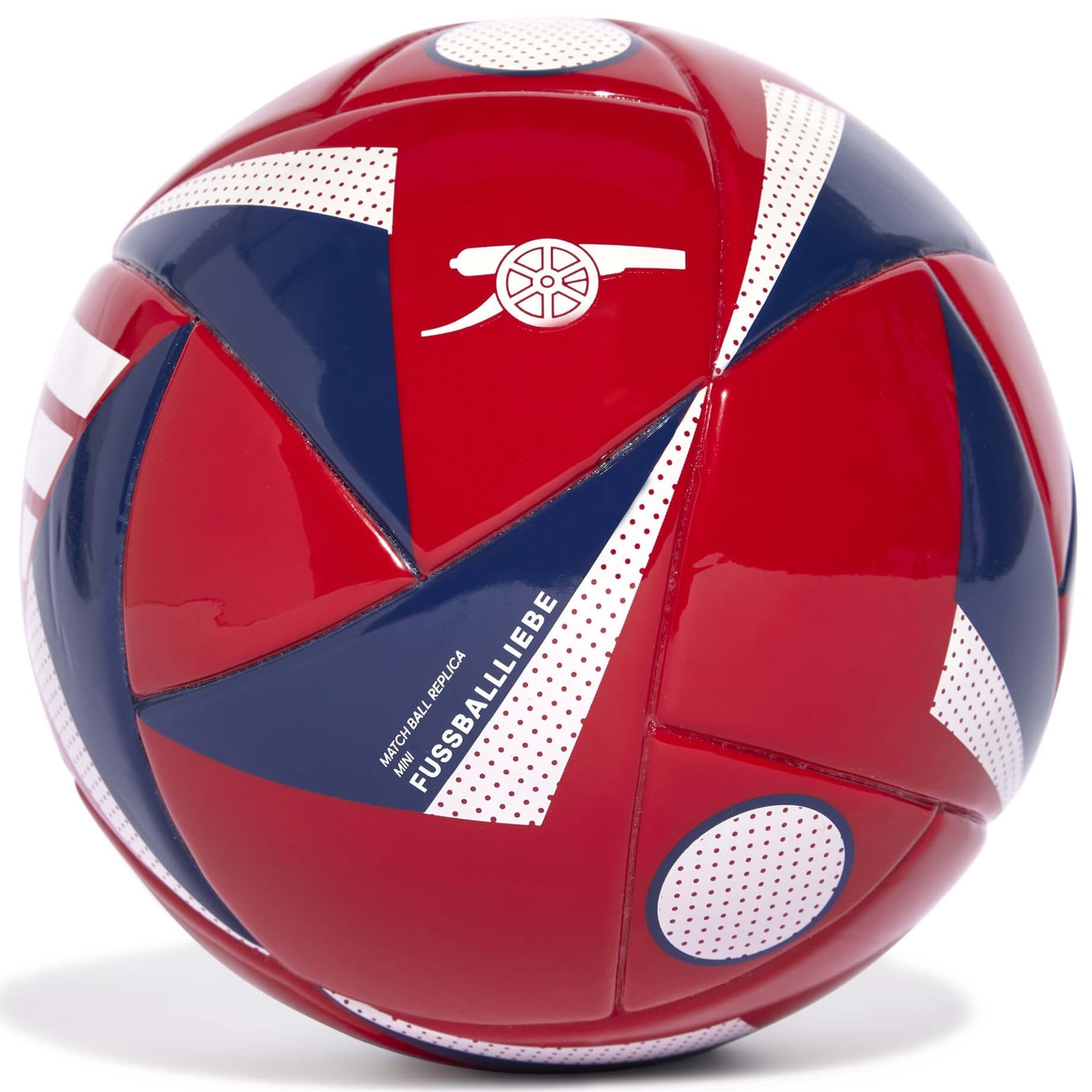 adidas Unisex-Adult Arsenal FC Mini Home Soccer Ball, Better Scarlet/Victory Blue/White, 1