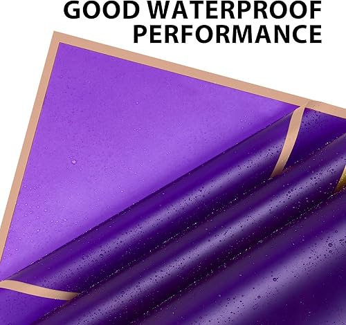 Vista 88 de NESCCI Papel de regalo de flores de 20 hojas, papel de regalo de ramo floral impermeable, suministros de floristería, papel de embalaje para regalo