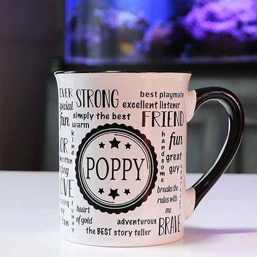 Miniatura 8 de Taza de amapola, regalos de amapola, de cerámica, de 16 onzas, taza de café grande de amapola, regalos para papá, abuelo