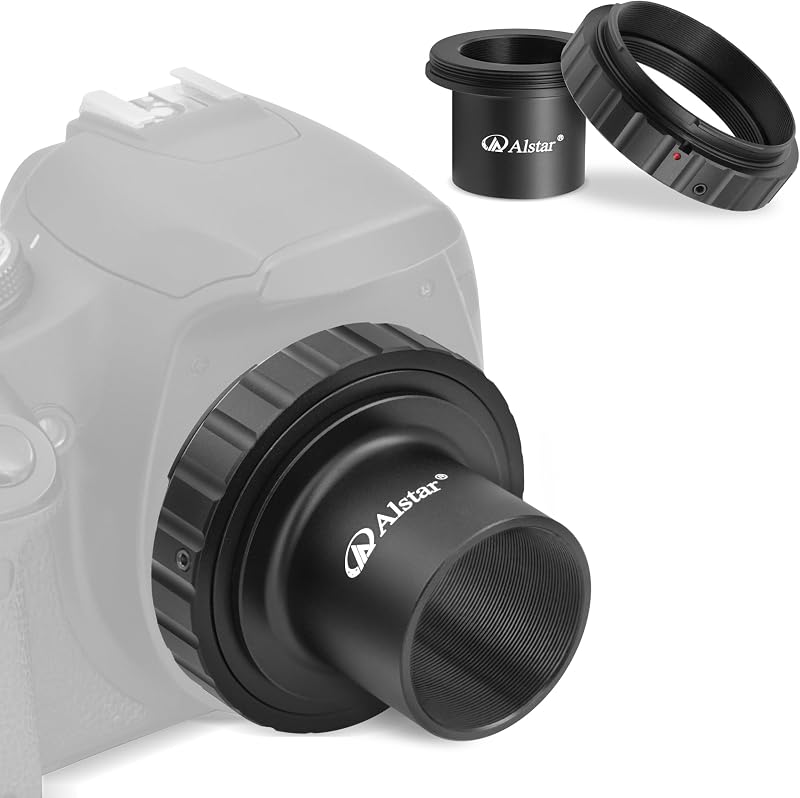 Alstar Telescope Photo Adapter for Minolta AF and Sony A Mount DSLR Cameras | T Mount Telescope Camera Adapter Include T2 T Ring and T Adapter, 1.25 Inch Telescope Accessory for Astrophotography