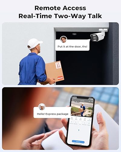 Miniatura 5 de H.VIEW Sistema de cámara de seguridad de 32 canales, 20 cámaras PoE IP con cable de 8 MP para exteriores, detección humana AI, micrófono integrado,