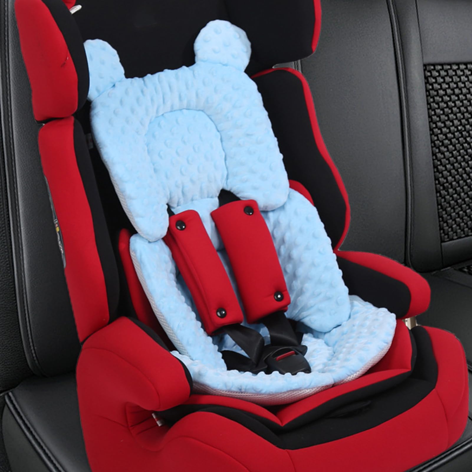 Colchoneta Silla Paseo Universals - Almohadilla Reversible para Cochecitos, Transpirable Y Cómoda 100% Algodón Funda Carrito Bebe, Cojín Doble Cara para Silla De Auto Y Carrito para Verano