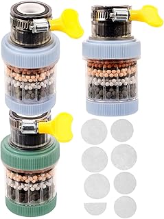 Angoily Wasserhahn Wasserfilter Für Badezimmerwaschbecken Einfache Montage Hochwirksame Filterung Verunreinigungen Entfernen Sauberes Wasser Für Trinkwasser Und Kochen