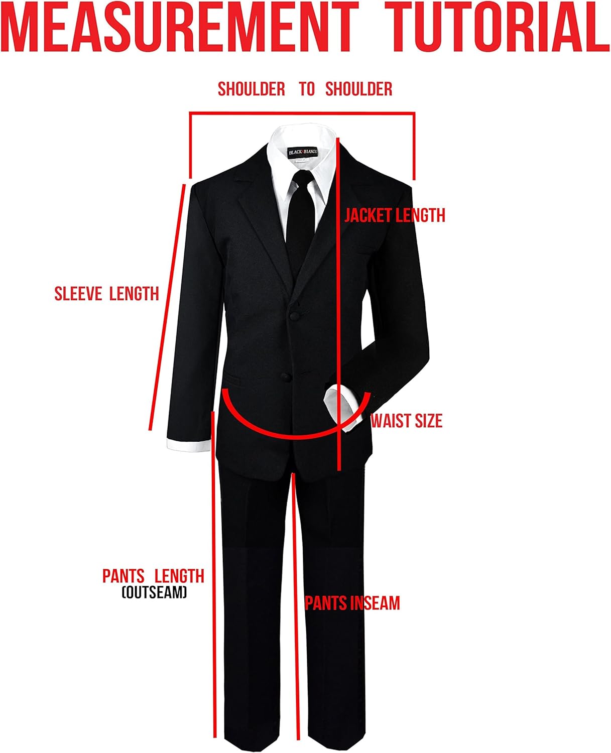 Black n Bianco Boys' Formal Black Suit with Shirt and Vest