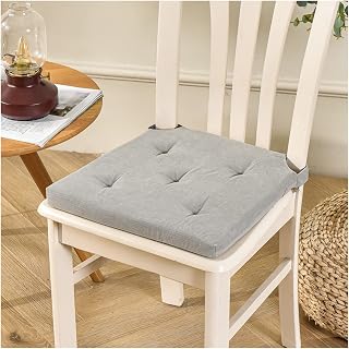 ZTGL Cojín para Silla Cojín de Asiento Cuadrado 40x40cm Cojines para Sillas de Cocina, Cojines para Sillas de Terraza, con Cierre de Velcro, para Interior y Exterior