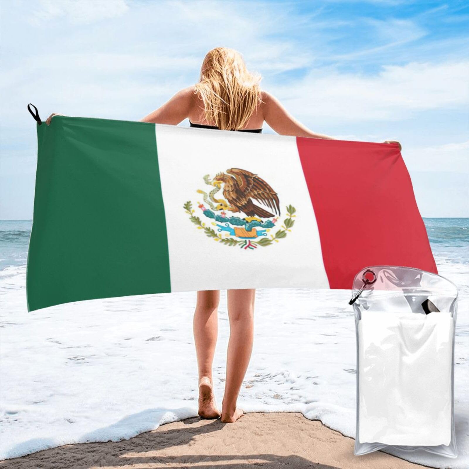 Toalla de adulto de México para fitness, yoga y deportes al aire libre