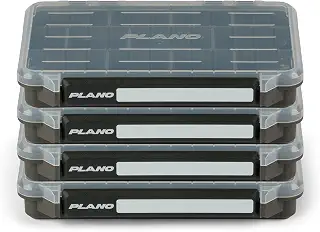 Plano StowAway 3600 ストウタックルボックス 腐食防止錆剤付き 4個パック シングルラッチデザイン 透明 DuraView蓋 釣り餌 ルアー/ギア用 積み重ね可能 収納