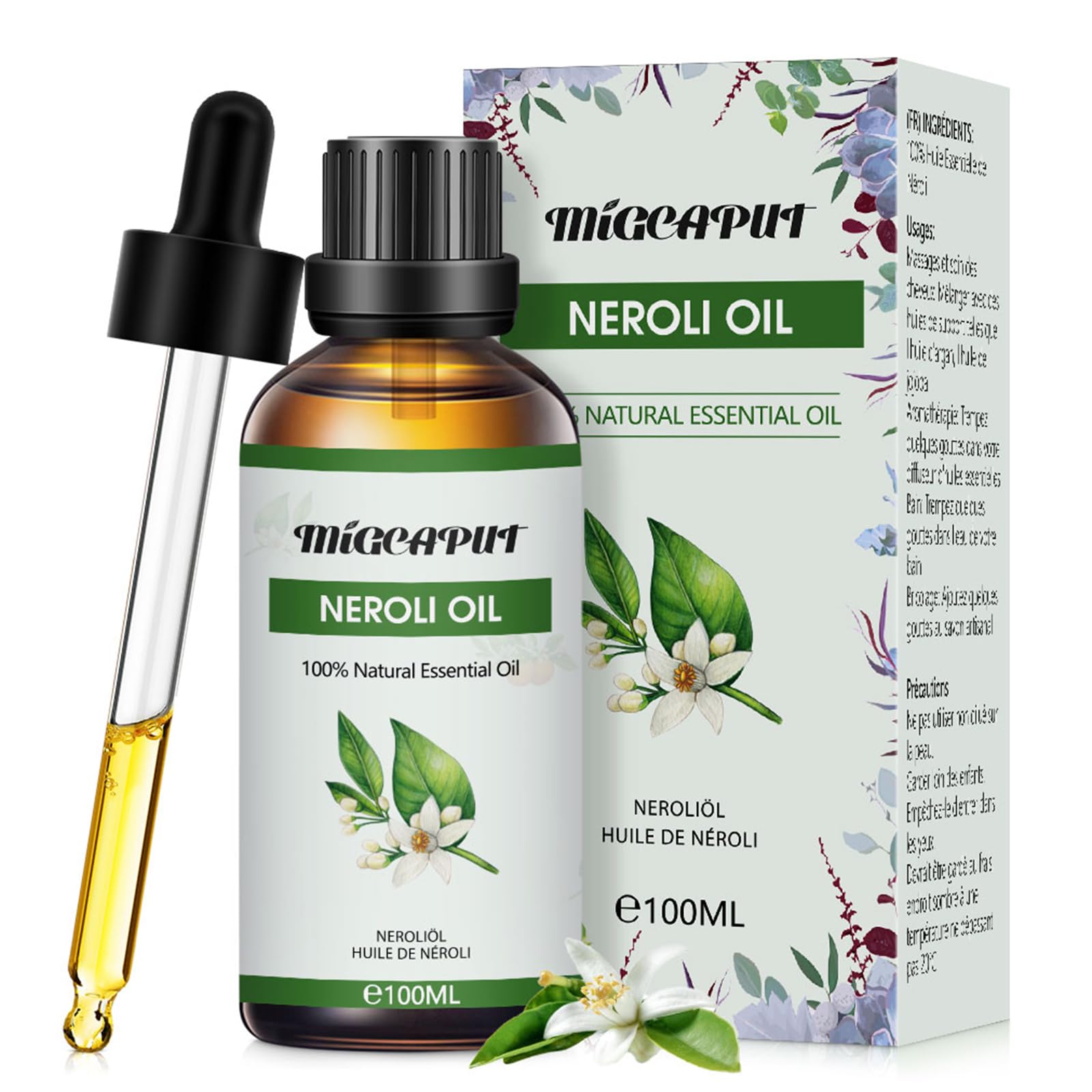 Migcaput 100ml Ätherisches Öl, Premium Kerzenduftöl Aroma Öl für Diffuser, Parfüm, Seifenherstellung