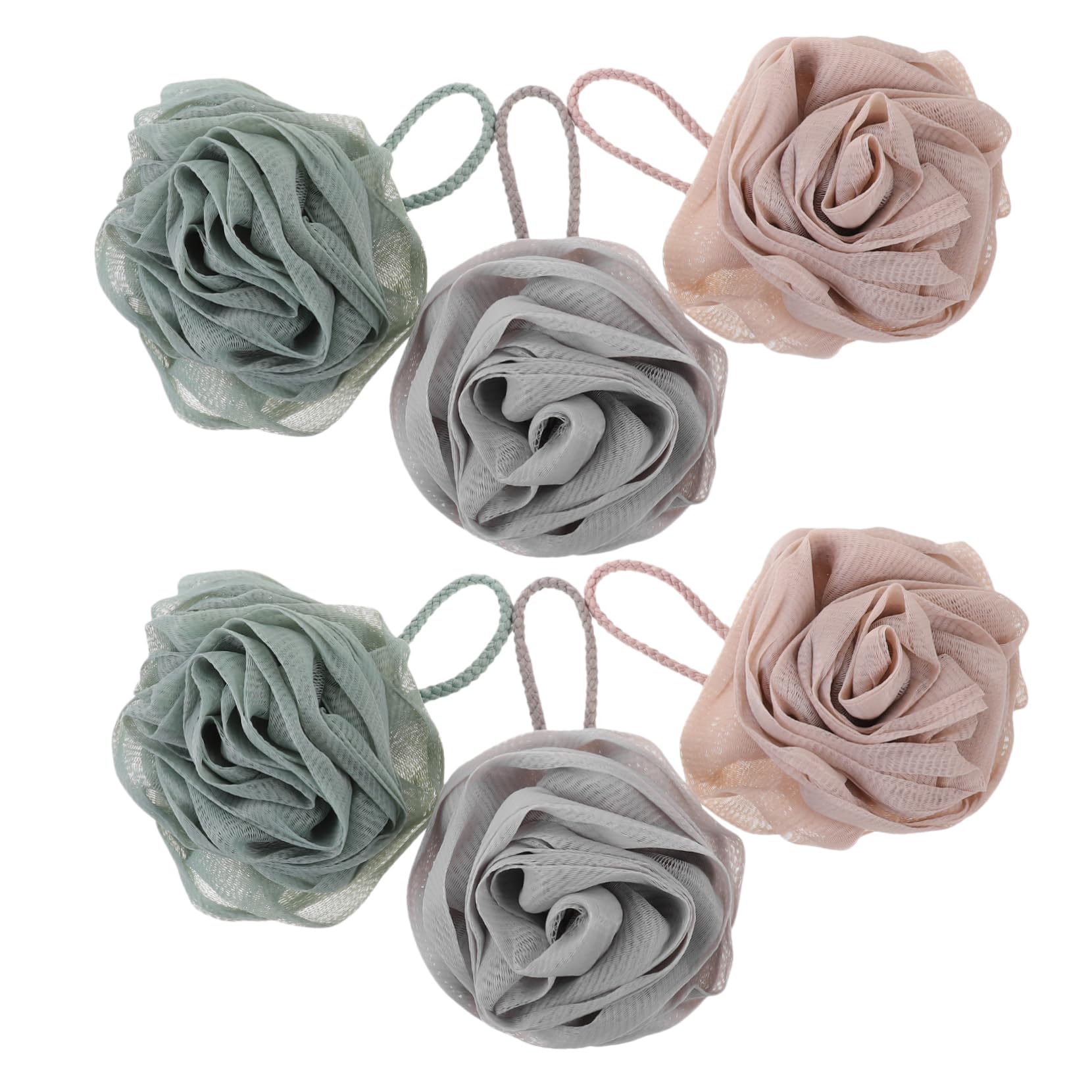 CRILSTYLEO 6 Piezas De Esponja De Baño Con Forma De Flor Esponja De Baño Esponja De Baño Esponja De Baño Esponja De Ducha Esponja De Baño Esponja De Ducha Toallitas De Baño Esponja