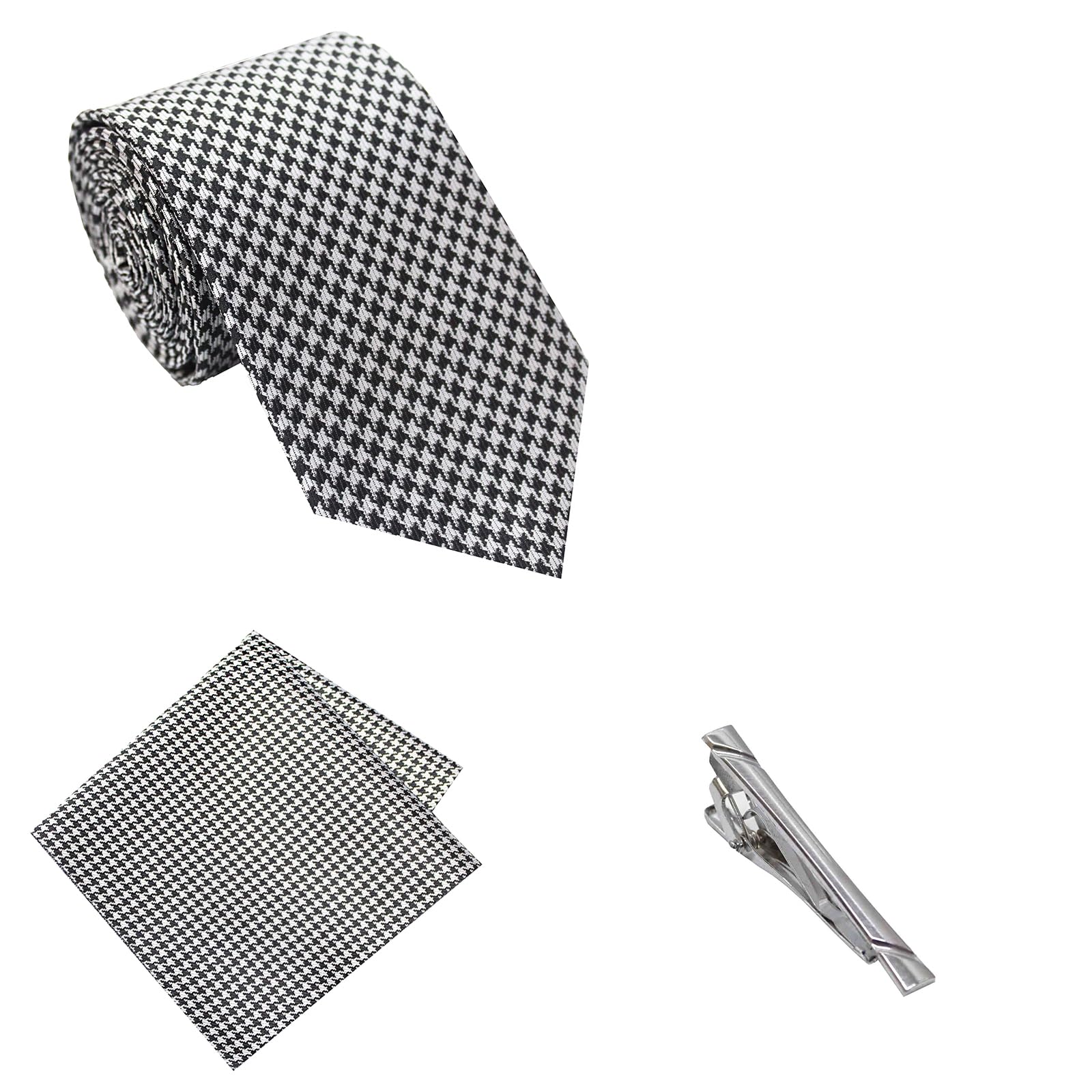 tie studio Men's Necktie Pocket Square & Cufflinks Set-picture-21