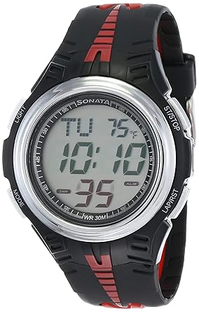 SF Sporty Digital Grey Dial Mens Watch-NL7965PP02
