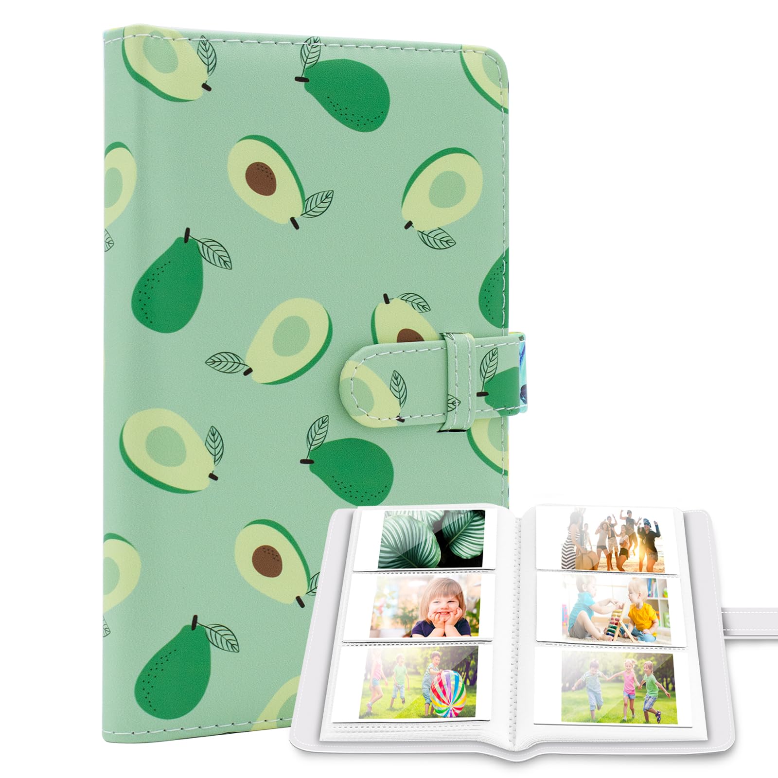 Ablus 96 Pockets Photo Album for Fujifilm Instax Mini 11 90 70 9 8+ 8 LiPlay Instant Camera, Polaroid Snap SnapTouch PIC-300 Z2300 Instant Camera & Zip Instant Printer (Avocado)-picture-13