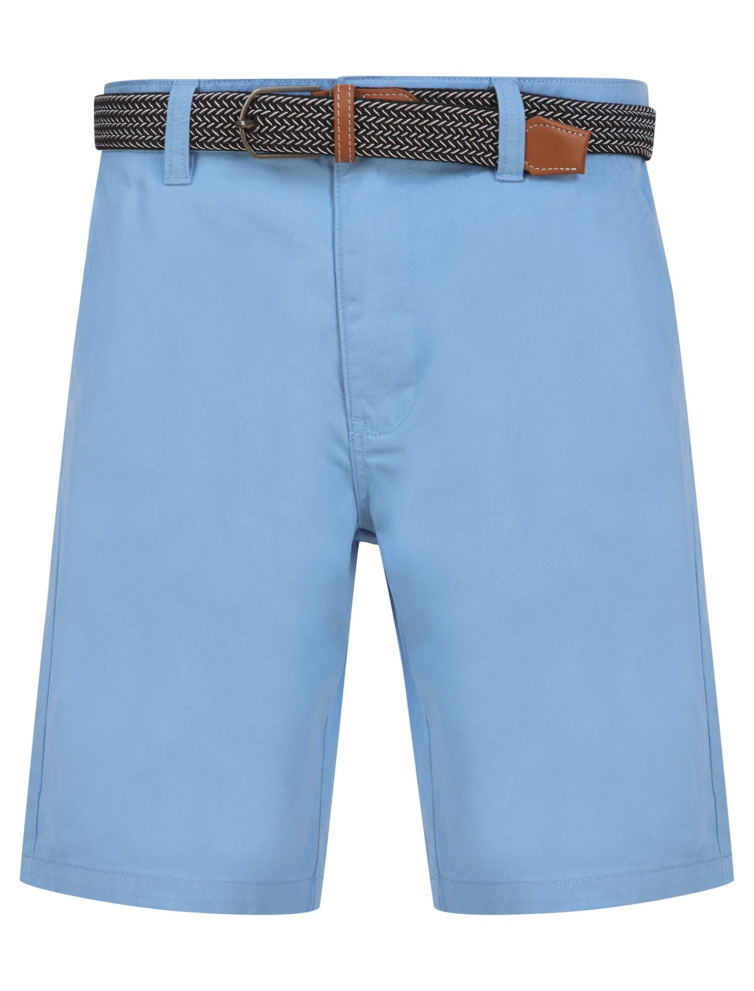 Tokyo Laundry Men's Gustavo Cotton Twill Chino Shorts with Woven Belt