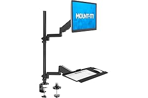 MOUNT-IT! Monitor and Keyboard Mount for 32" Screens