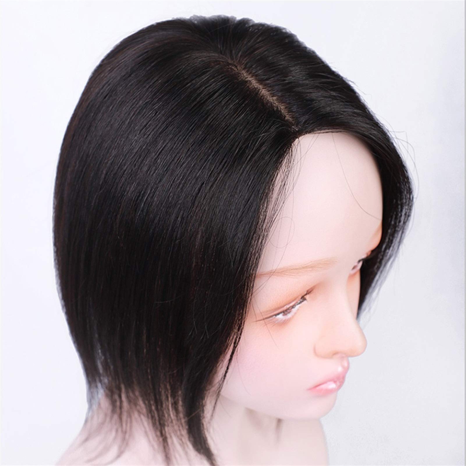 Peluca corta 22 cm Pelo medio negro, pelucas Bob WIG STRET SYNTHEYIC PELO(B)