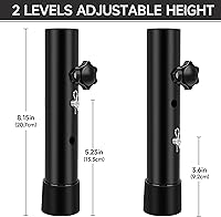 Vista 4 de (PAQUETE DE 4) Extensores de Patas de Mesa Plegables, Elevadores de Patas de Mesa Plegables de Acero Altamente Duraderos, Extensiones de Patas