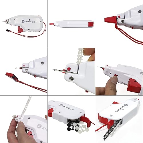 Miniatura 7 de Singer Botón de fijación rápida herramienta de reemplazo de botón con 60 sujetadores y 12 botones (01933)