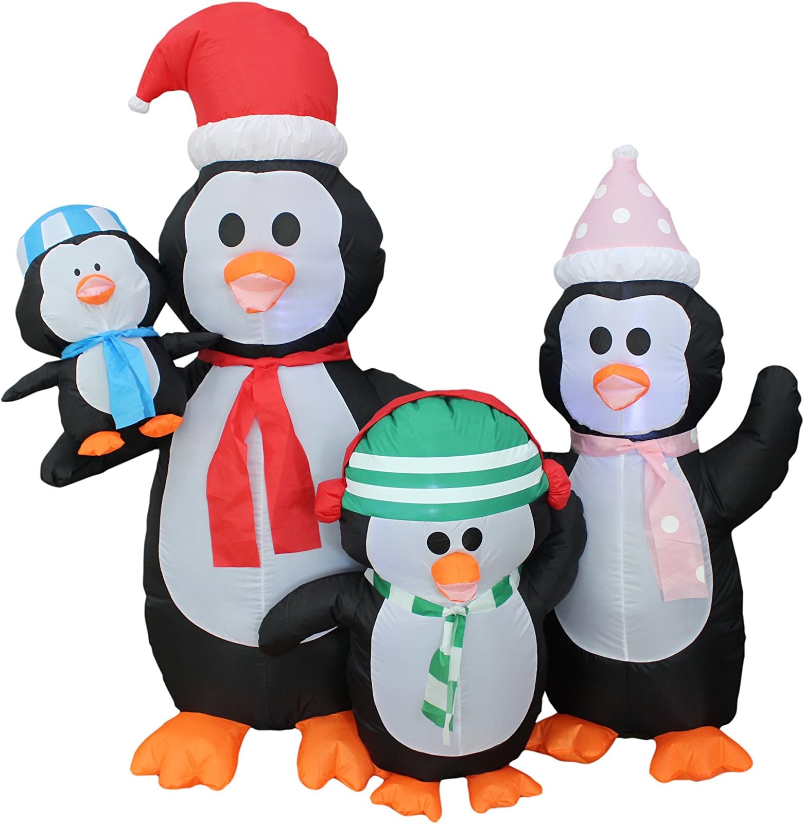 5 Foot Christmas Inflatable Penguins Family Yard Decoration by BZB Goods