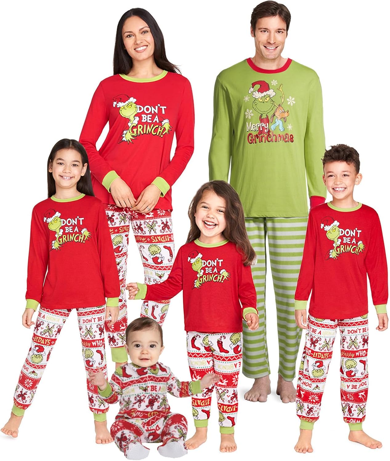 Green Christmas Pajamas for Family Matching christmas Pjs