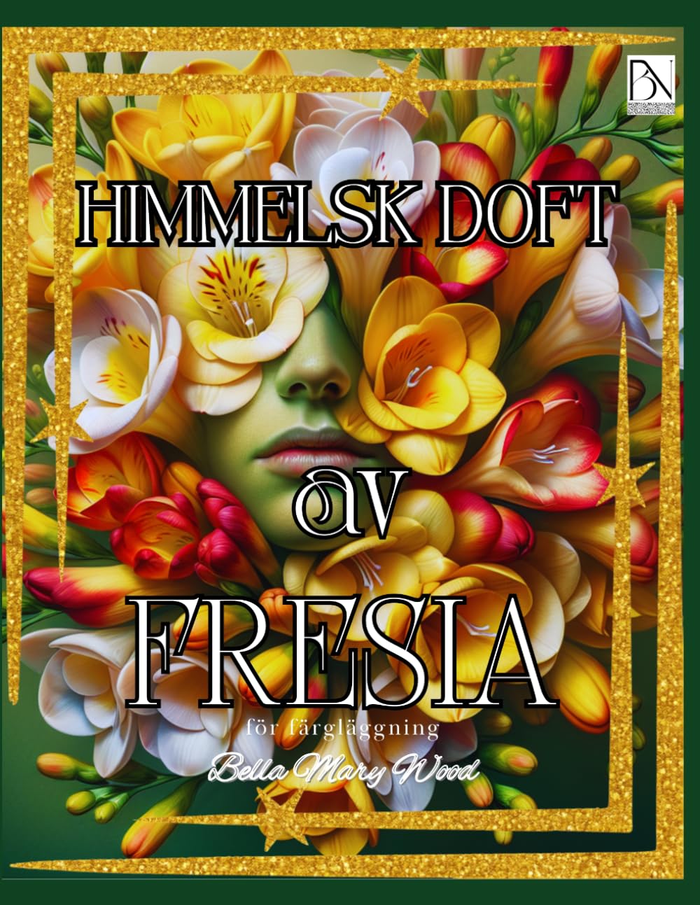 Himmelsk Doft av Fresia för färgläggning: magiska blommor bok