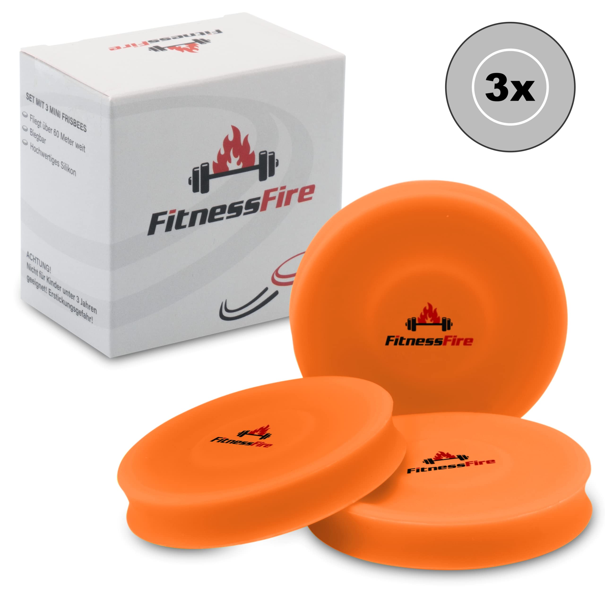 Set of 3 mini frisbee, the small frisbee disc flies over 60 metres, the new trend sport, alternative to ordinary Frisbeesport