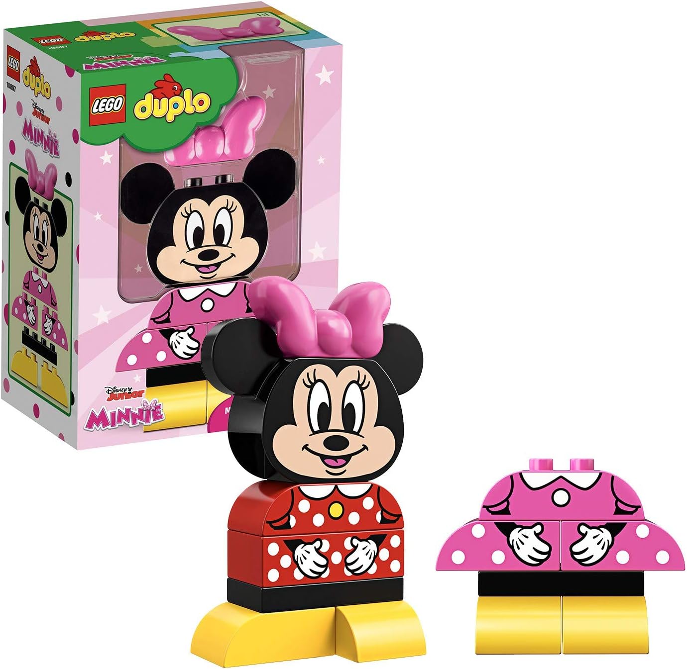 LEGO DUPLO | Disney Juniors My First Minnie Build 10897 Building Bricks (10 Pieces)