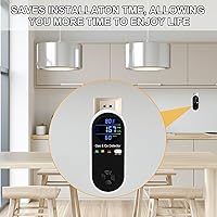 Vista 5 de Koabbit Explosive-Gas & Carbon-Monoxide-Detectors, Plug in Carbon Monoxide Alarm,Natural Gas Detector,4-in-1 Combustible Gas & CO Detector with