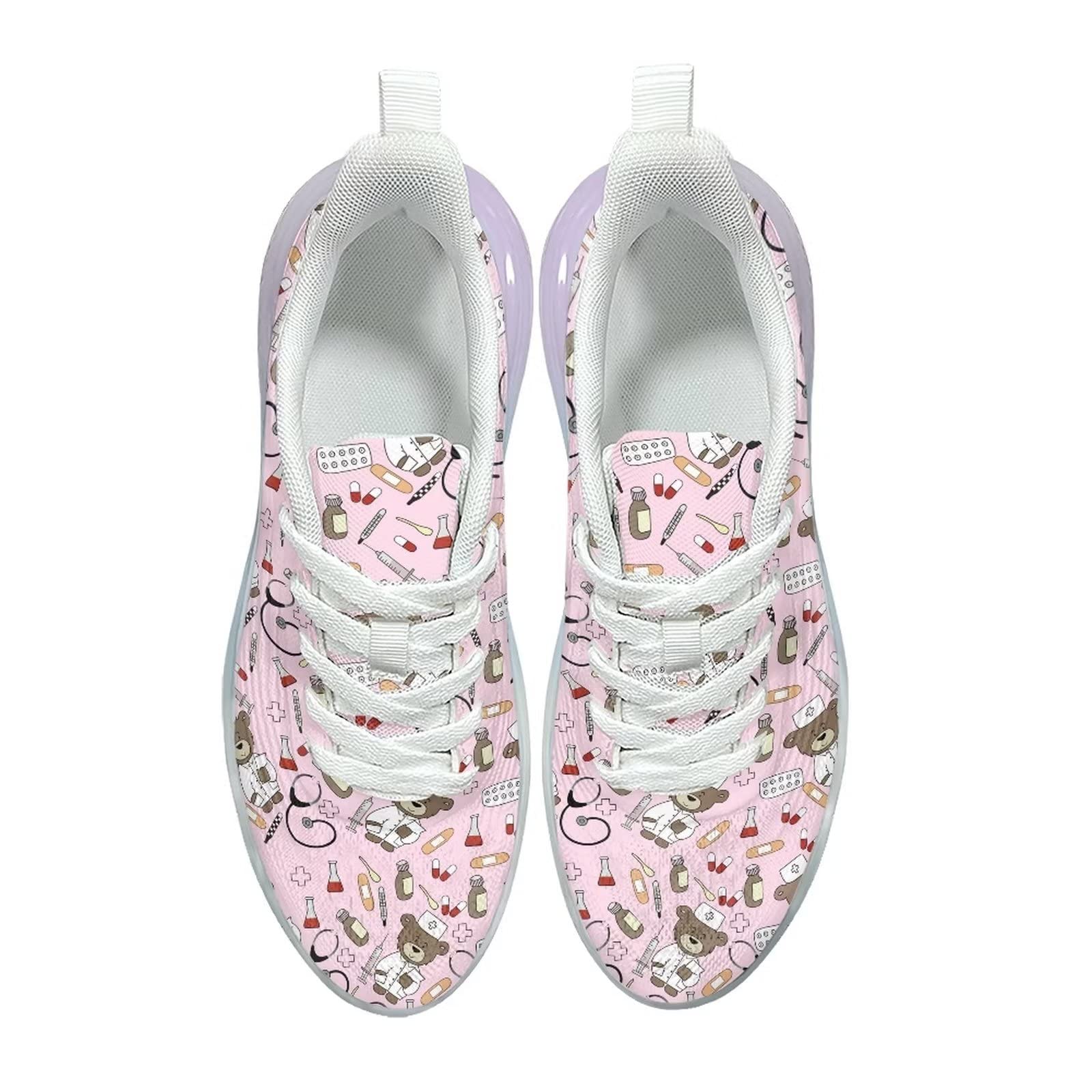 Scarpe da ginnastica da donna sportive sportive slip-on da donna scarpe da allenamento traspiranti leggere, Infermiera 11, 37 EU