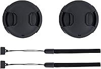 Vista 13 de Paquete de 2 tapas frontales de lente de 40,5 mm con protector de tapa de lujo para Sony ZV-E10 ZVE10 ZV-1F ZV1F A6700 A6400 A6300 A6100 A6000 A6500