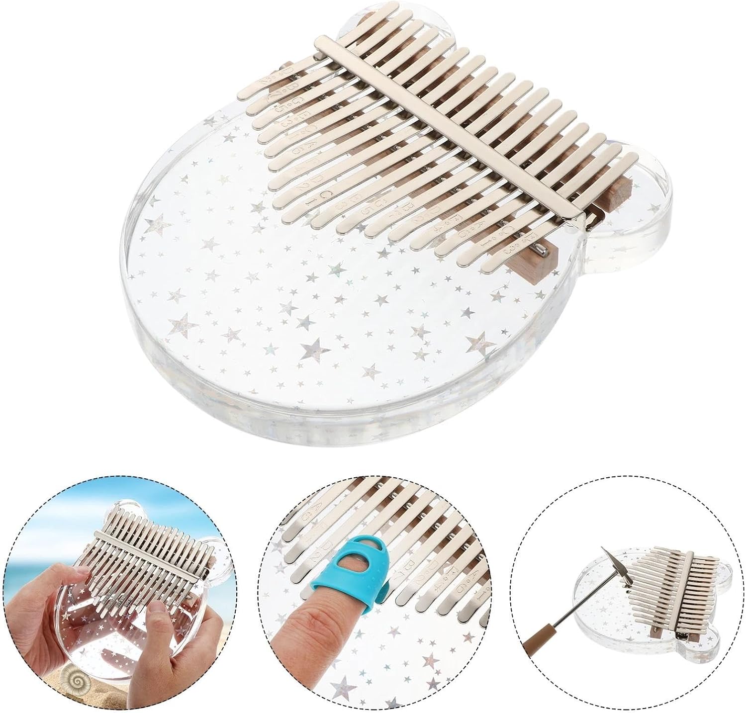 Beginners Kalimba Portable And Durable 10 Key Kalimba Thumb Piano Set