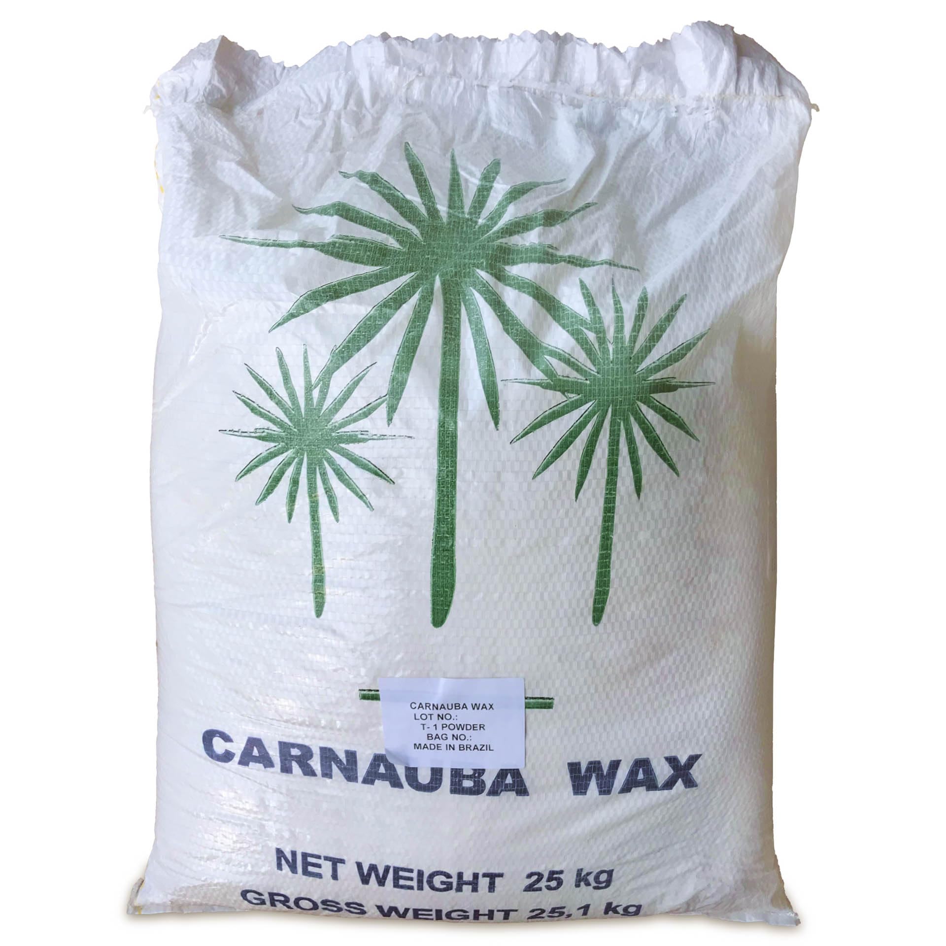 Carnaubawachs 25kg Copernicia cerifera cera T1 Pulver natürliches & veganes Wachs für Naturkosmetik, Polituren und Pflegeprodukte