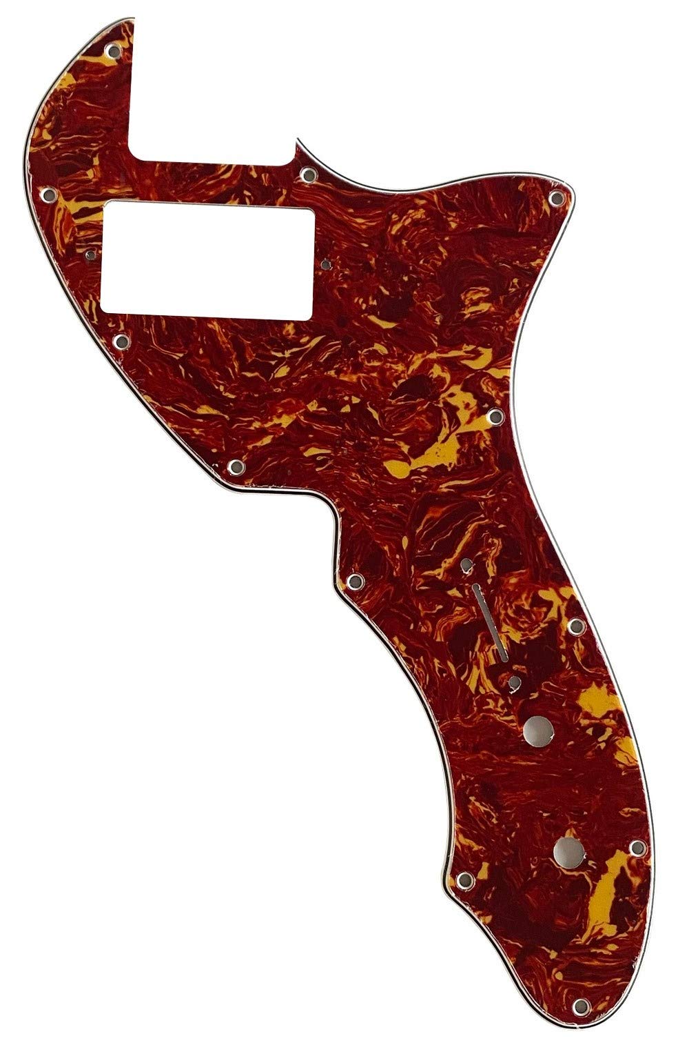 For 69 Telecaster Tele Thinline PAF Guitar Pickguard (4 Ply Red Tortoise)