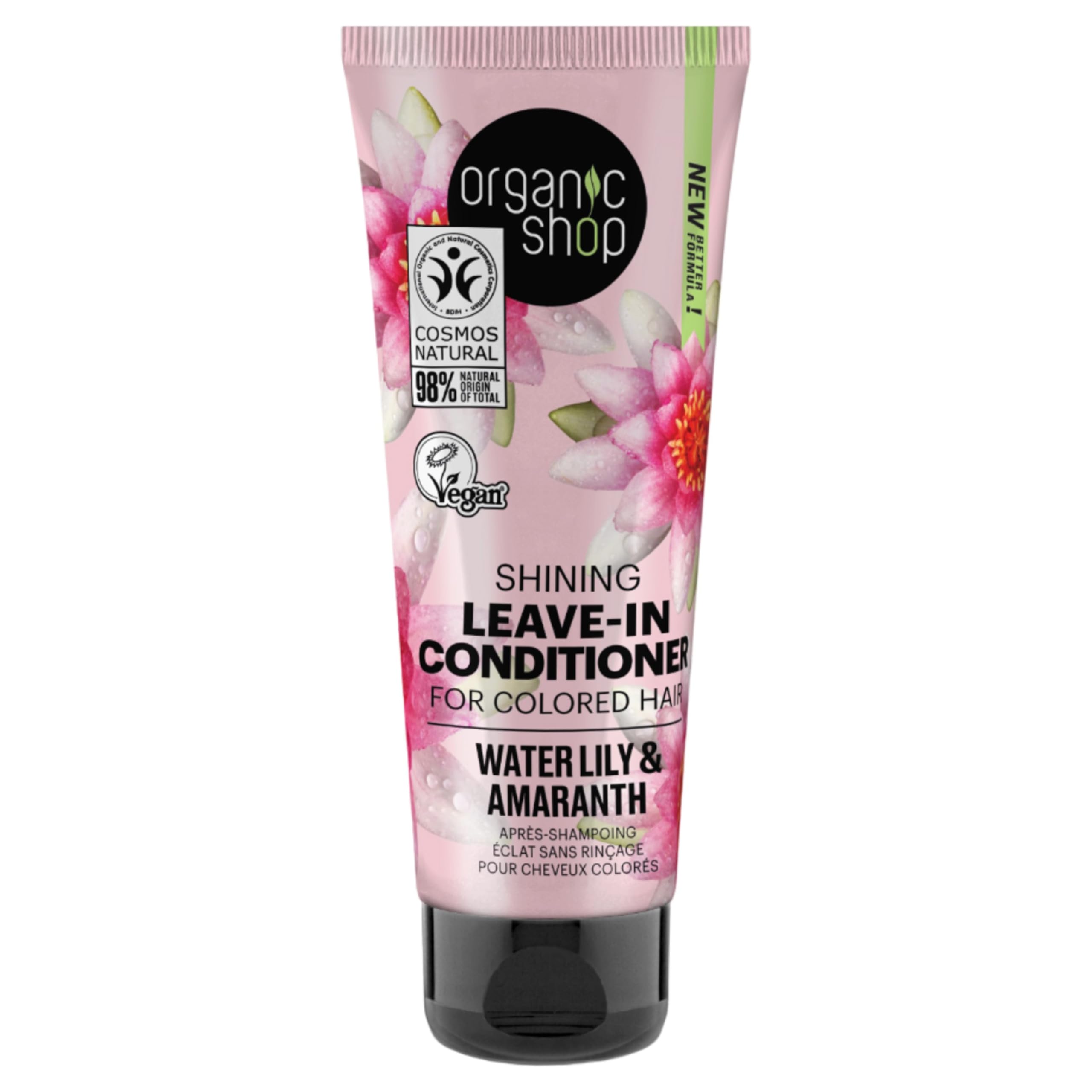 Organic Shop Leave-In Conditioner für gefärbtes Haar – Seerosenextrakt & Bio-Amaranthöl, 75 ml