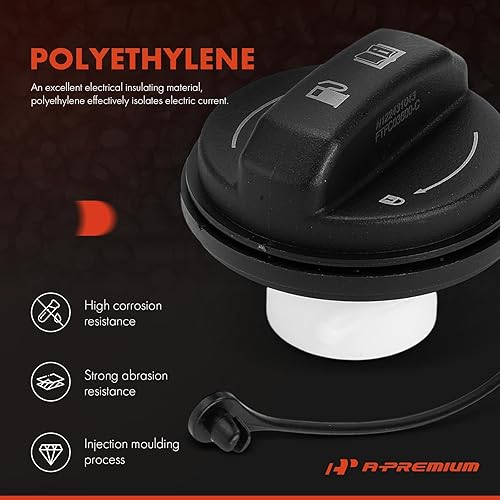 Miniatura 3 de A-Premium Tapa de llenado de depósito de combustible compatible con Hyundai Elantra, Sonata, Santa Fe, Accent, Tucson, Genesis, Veloster, Kona,