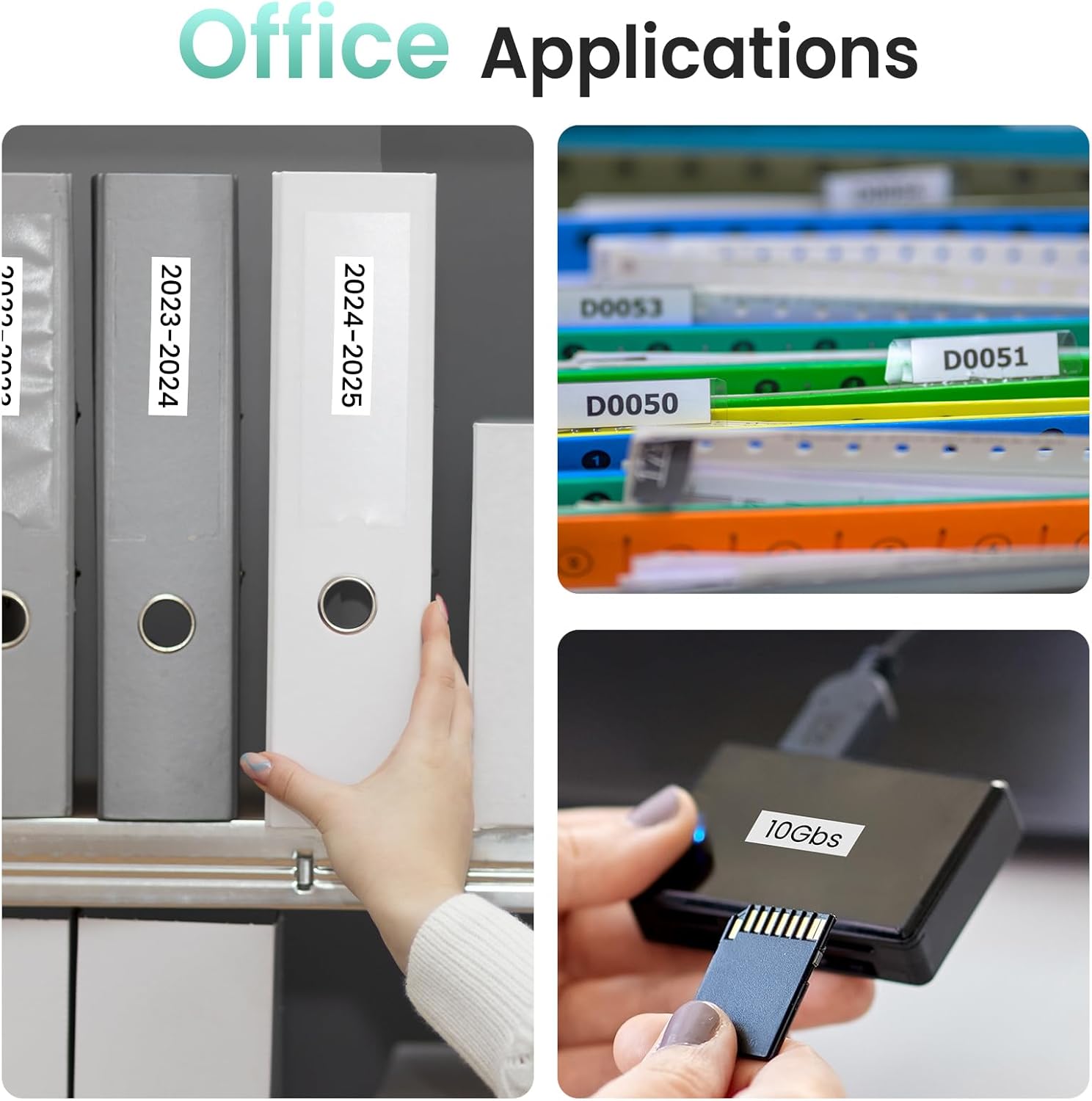 P12 Label Maker Tape Compatible with Dymo Label Maker Refills LT-100H LT-100T 200B, Compatible with Phomemo P12 P12PRO LT12 F12 Label Printer, 3 Pack 12mm x 4m 1/2" x 13' - Image 5