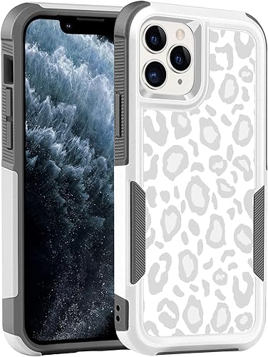 Miniatura 21 de Diseñada para iPhone 12/12 Pro, funda protectora delgada y ligera, de 6.1 pulgadas, para mujeres y niñas, bonito patrón de leopardo y guepardo