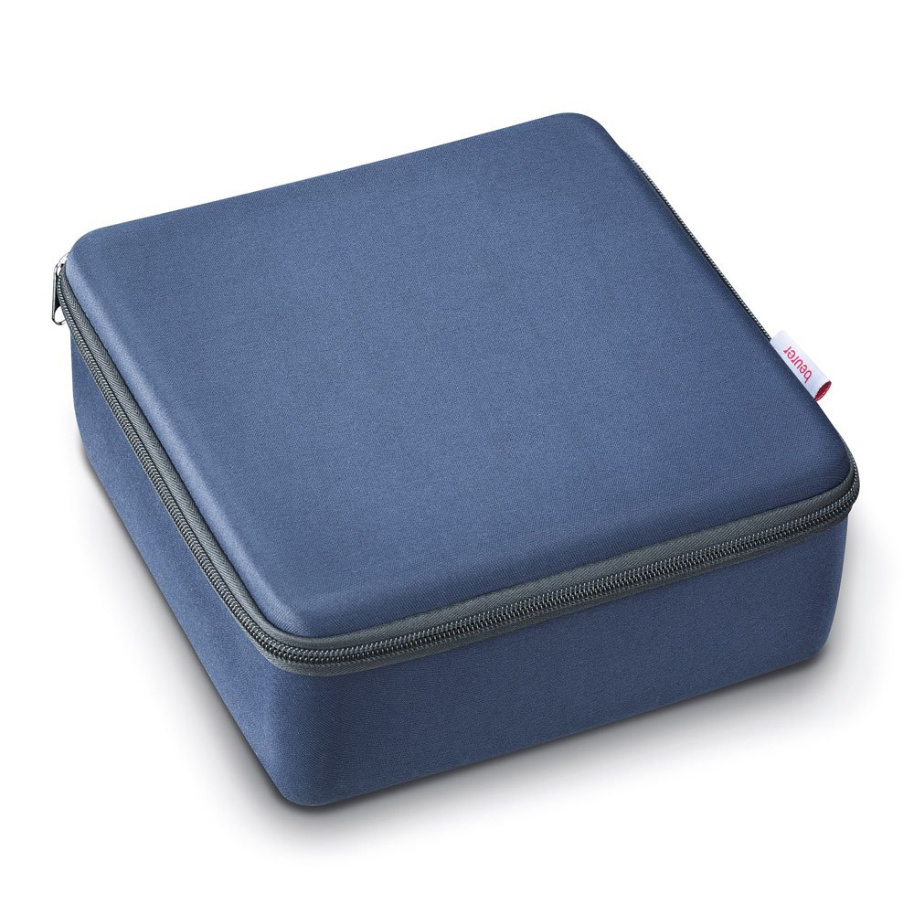 Closed blue carrying case for the Beurer IH 50 Nebulizer