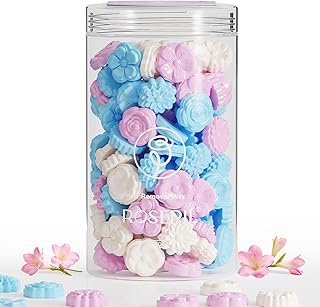 Flower Shaped 1LB Hard Wax Beads - 7 Unique Designs, Gentle Floral Scent, Color-Changing Wax Beads | All-Body Hair Removal (Face, Bikini, Arms, Legs) | At-Home Wax Refill for Women & Men