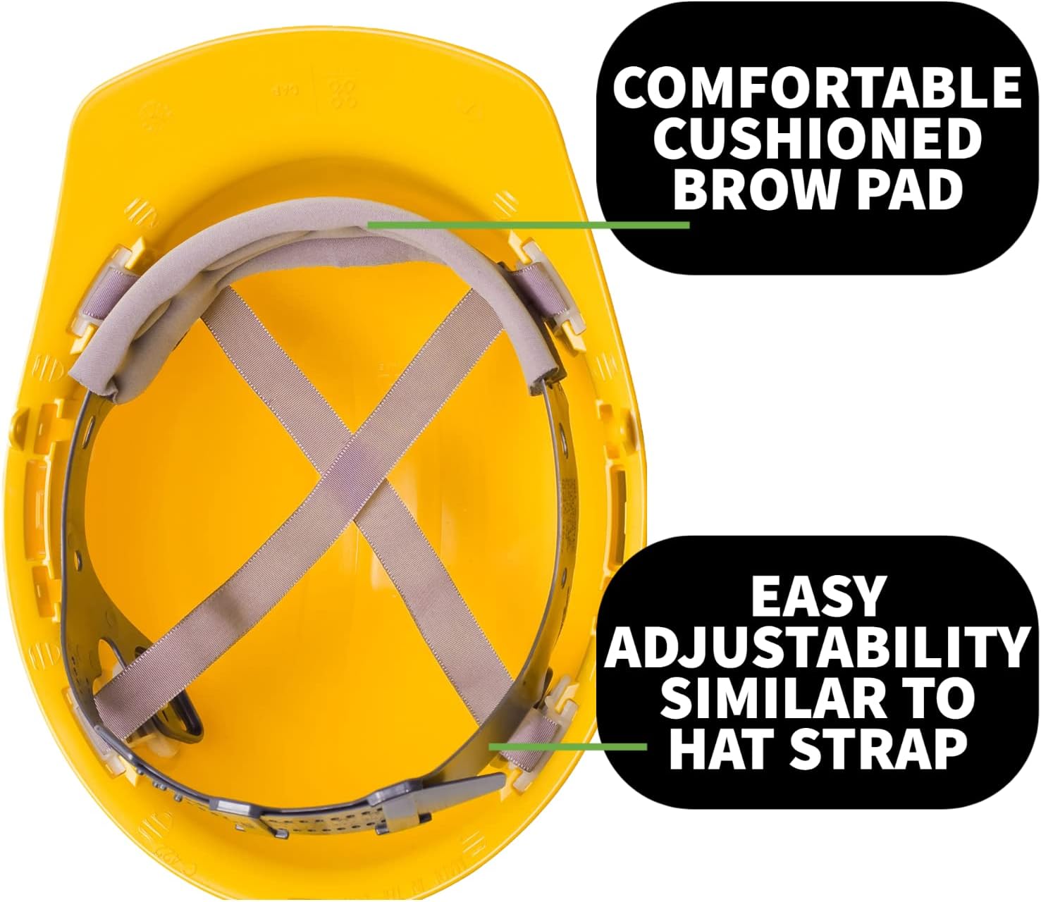 Cordova H26S Hard Hat, Cap-Style, 6-Point Pinlock Suspension, Class E and G, OSHA Work-Compliant