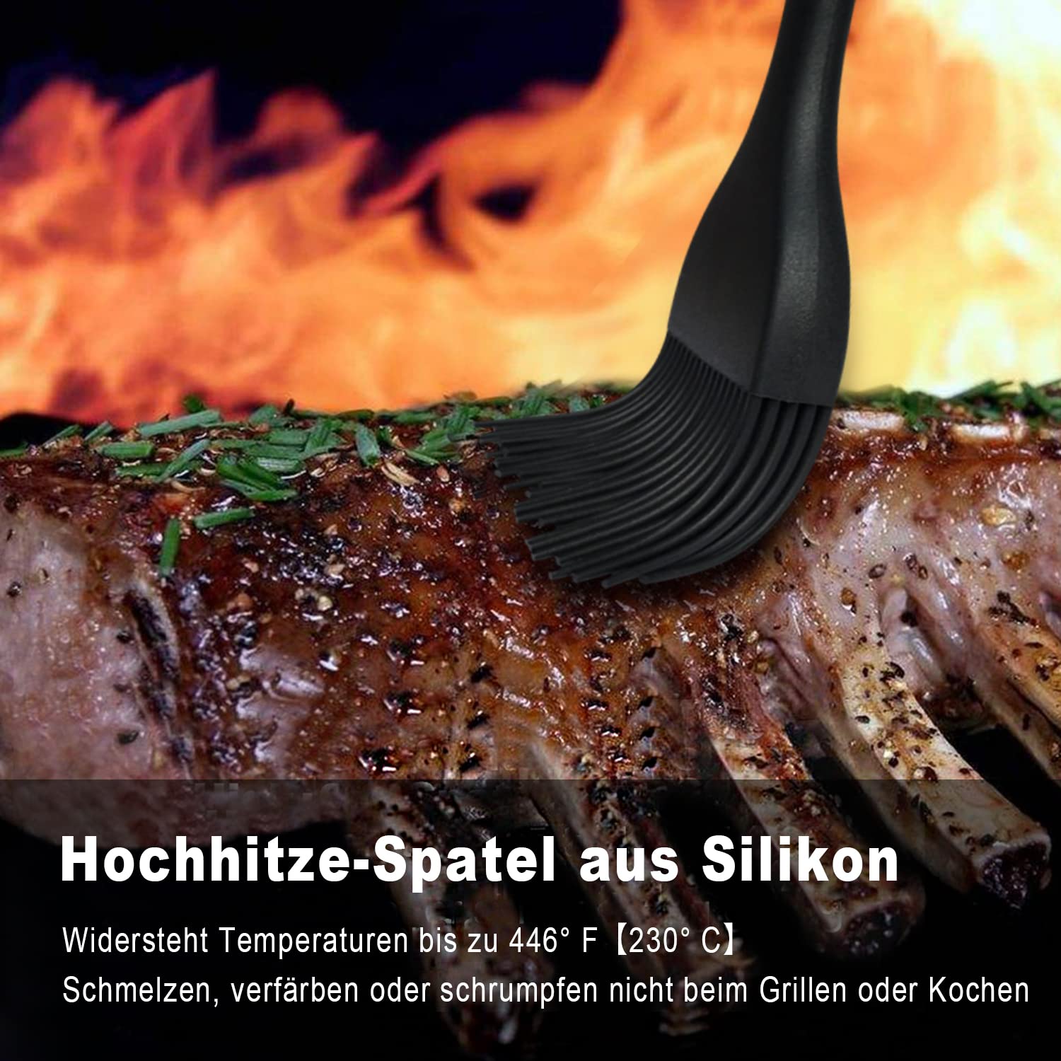 Walfos® Pinze da cucina resistenti al calore (480°F) Set di 3