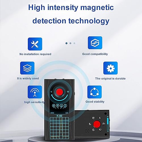 Miniatura 6 de Detector anti espía Detector de errores Detectores de cámara oculta Detector GPS Detector de dispositivo de escáner de señal RF para GPS Tracker