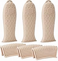 Vista 12 de Joyhalo Fundas para mango de sartén de hierro fundido, paquete de 6 fundas resistentes al calor, fundas de silicona para mango de olla de silicona