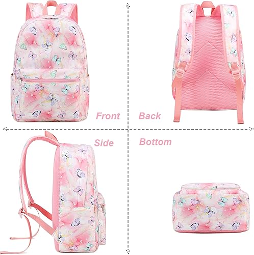 Miniatura 9 de BTOOP Mochila para niños en edad preescolar para niños y niñas, mochila escolar de viaje de 15 pulgadas, para niños de 3 a 8 años, rosado